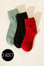 Chaussettes de bottes pour femme par lot de 3 assorties 5