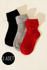 Chaussettes de bottes pour femme par lot de 3 assorties 7