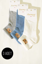 Lot de 3 chaussettes basses en jersey à motifs assortis pour femme 1