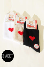 Lot de 3 paires de socquettes douces à motifs assortis pour femme 13