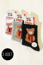 Lot de 3 paires de socquettes douces à motifs assortis pour femme 8