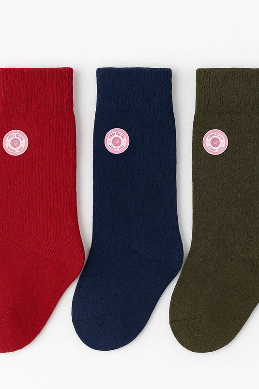 Kadın 3'lü Yün Soket Çorap Asorti 2
