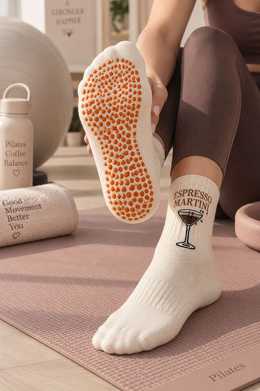 3er Pack Damen Muster Pilates Socken