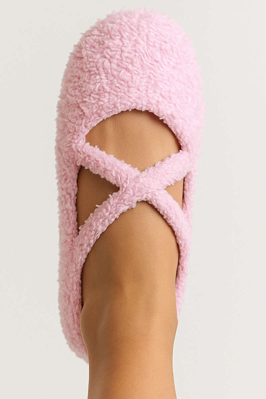 جوارب بيلاتس نسائية مخملية وردية اللون