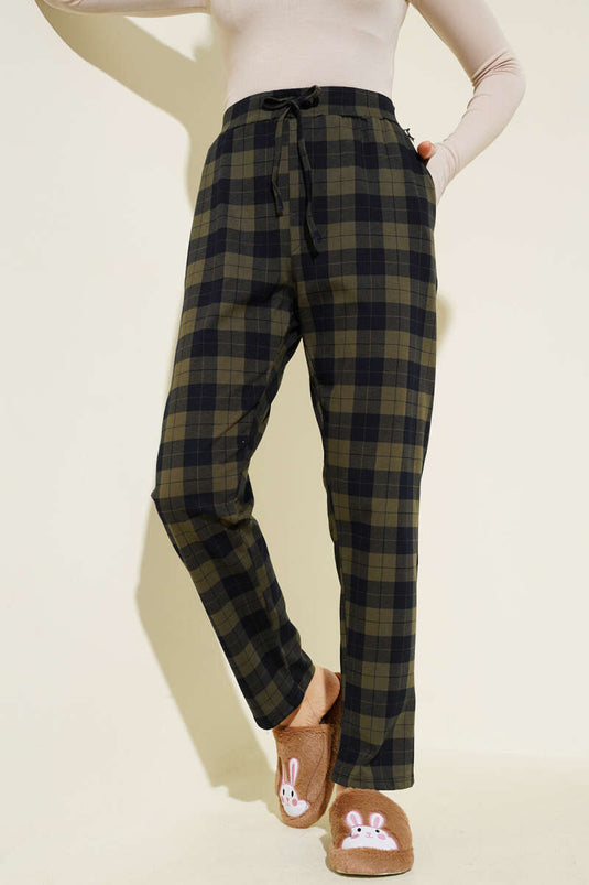 بنطلون بيجامة فيرسا نسائي كاكي