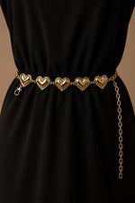 Ceinture Chaîne Avec Motif Cœur Or