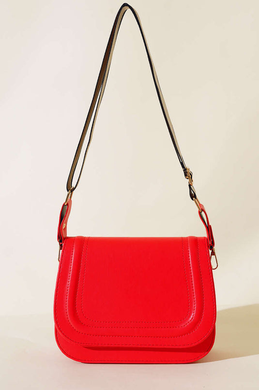 Bolso Baguette con Funda Rojo