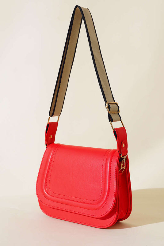 Bolso Baguette con Funda Rojo