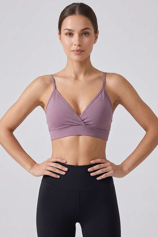 Bustier à dos noué couleur rose fané