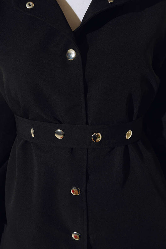 Hætte Snap Short Trench Sort