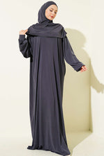 Robe De Prière À Capuche Gris Fumé
