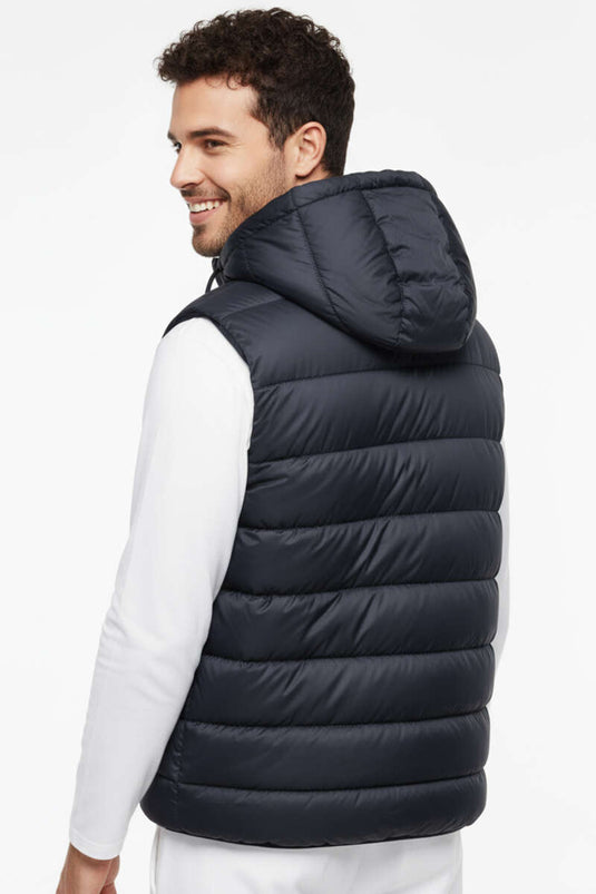 Kapüşonlu Şişme Erkek Yelek Lacivert