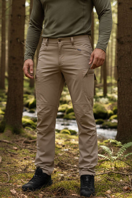 Cargo Pocket Hunter Men's Trousers Beige