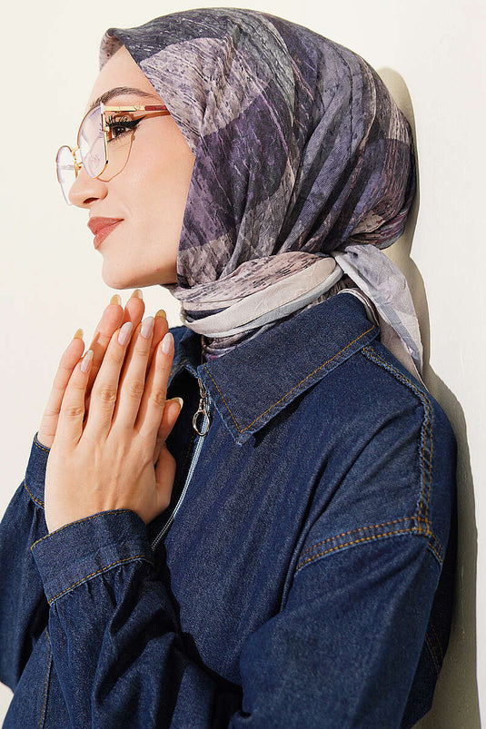 وشاح آيدا من بامبو كراش بنقوش مختلطة فانيليا