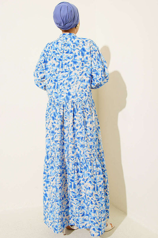 Robe à motifs variés avec boutons en pierre, assortiment 10