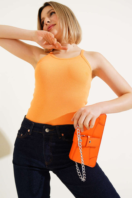 Kaşkorse Askılı Body Oranj