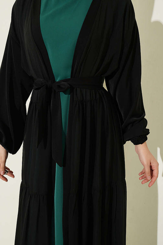 Ensemble De Robe Émeraude À Plusieurs Couches
