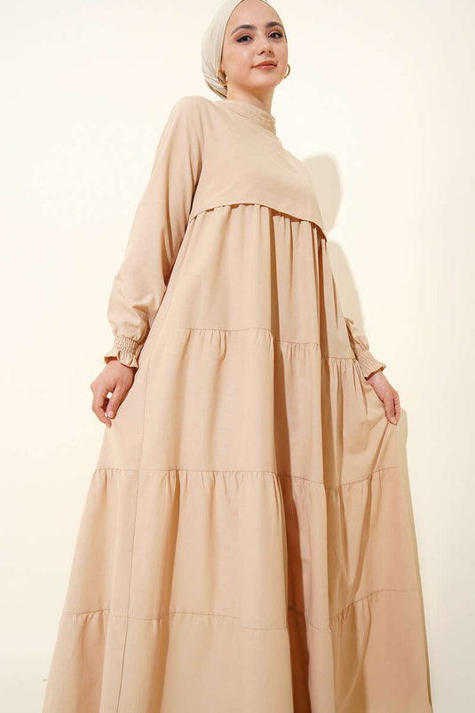 Layered Beige Dress