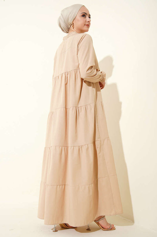Layered Beige Dress