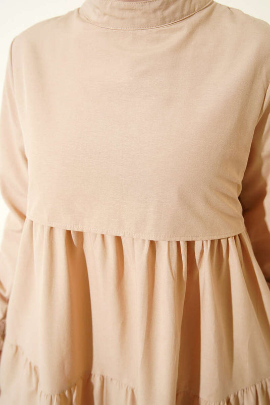 Layered Beige Dress