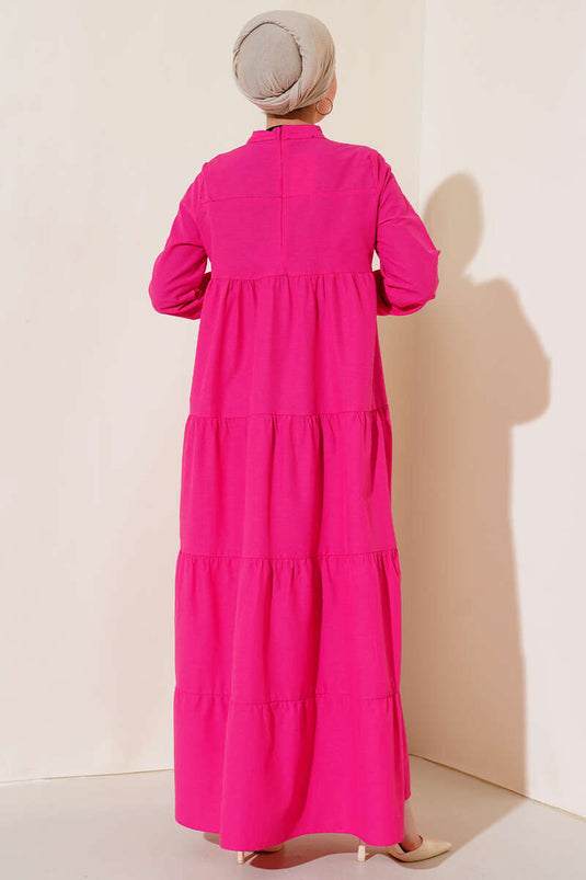 Lagenmodell Kleid Fuchsie