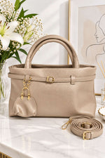 Sac Femme Beige Avec Boucle De Ceinture