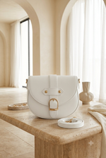 Sac À Main Épaule Beige Avec Ceinture
