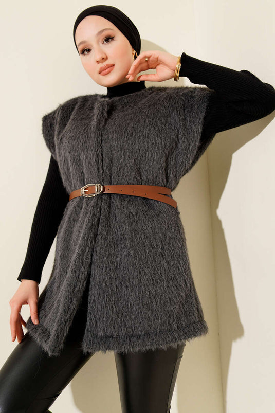 Belted Bearded Vest Smoked