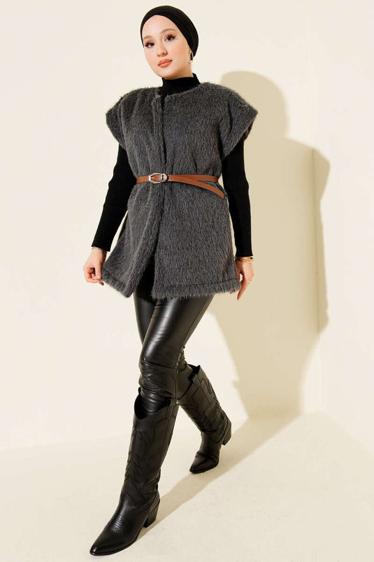 Belted Bearded Vest Smoked