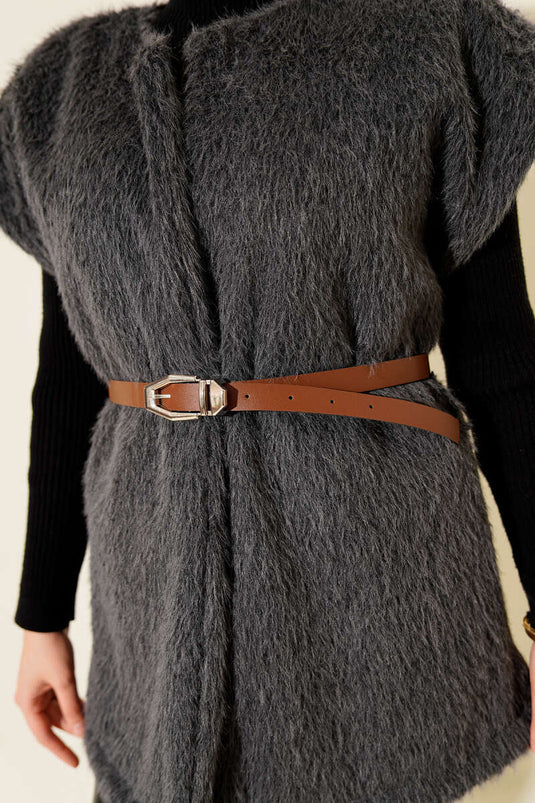 Belted Bearded Vest Smoked