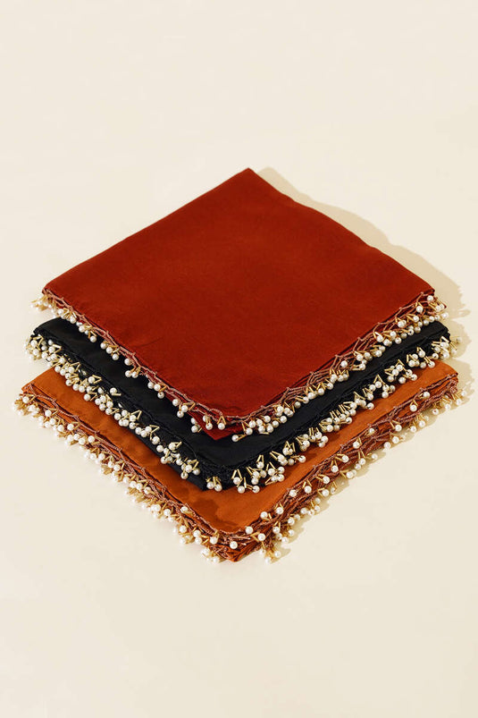 Edge Beaded Embroidered Shawl Scarf Assortment 3