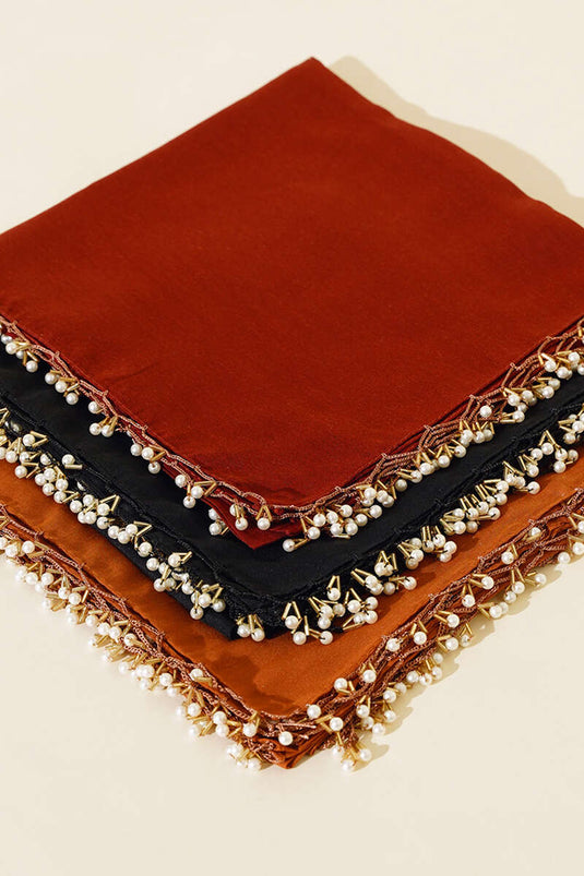 Edge Beaded Embroidered Shawl Scarf Assortment 3