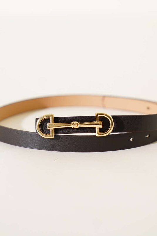 Ceinture à boucle de sécurité marron