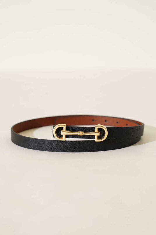Lock Buckle Belt Black