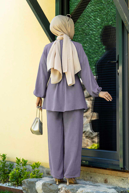 Kimono Aerobin Hijab Doppio Abito Grigio