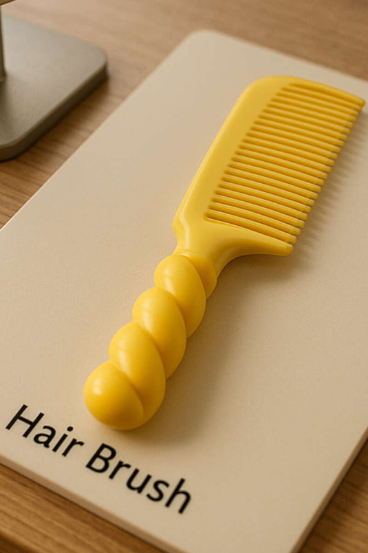 Curved Basic Comb Yellow