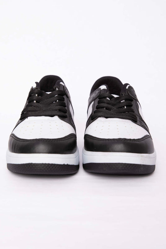 Klasik Bağcıklı Sneaker Spor Ayakkabı Siyah