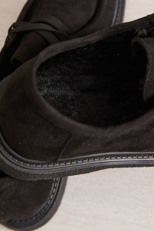 Chaussures à lacets style mocassins classiques noires