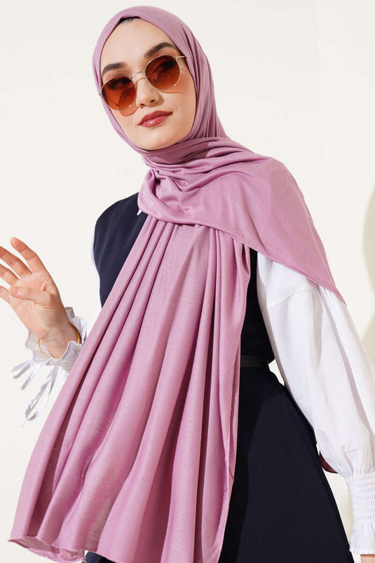 Classic Combed Cotton Shawl Persian Rose