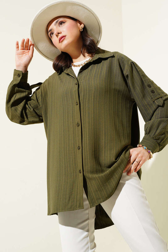 Khaki Bark Texture Shirt