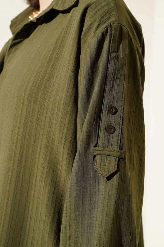 Khaki Bark Texture Shirt