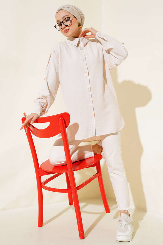 حجر القميص مع كتاف الأكمام