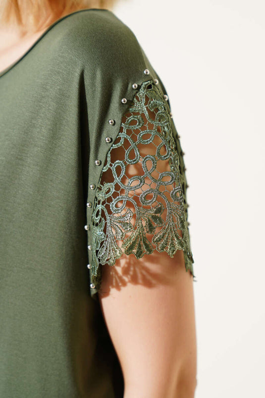 T-shirt à manches courtes kaki