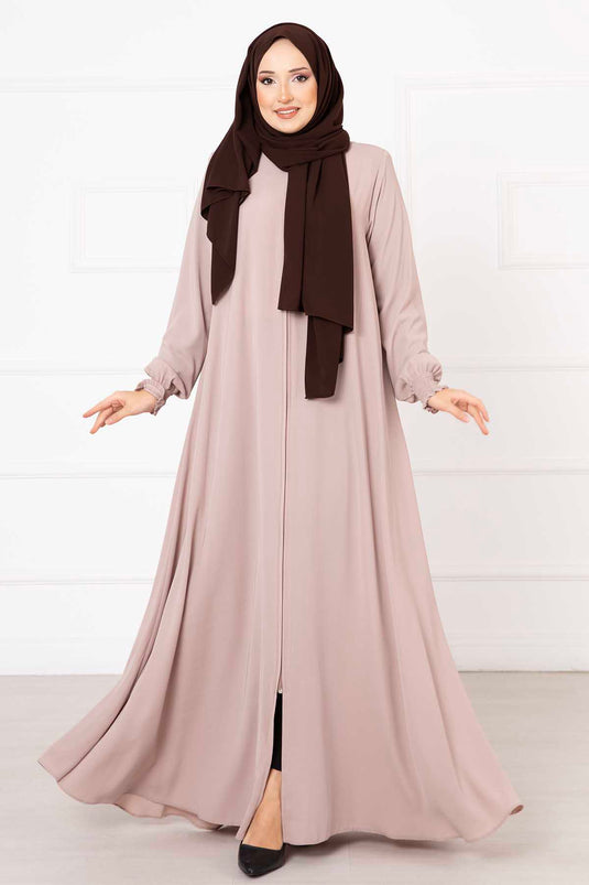 Abaya Mevlana Beige avec manches Gipel