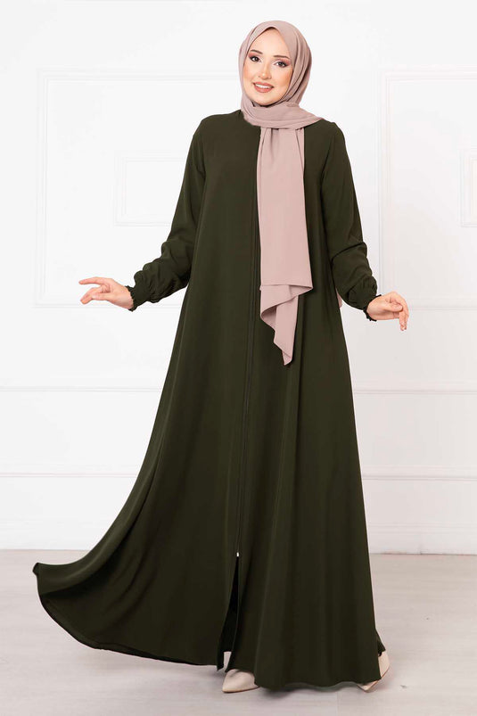 Abaya Mevlana Kaki avec manches Gipel