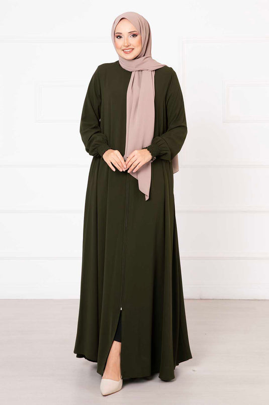 Abaya Mevlana Kaki avec manches Gipel