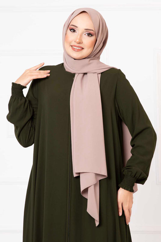 Sleeved Gipeli Mevlana Cloak in Khaki