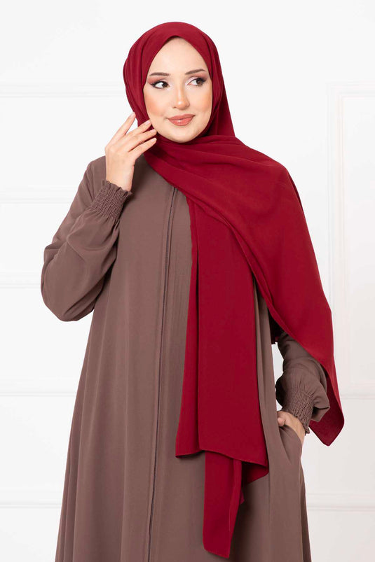 Mevlana Abaya in visone con maniche Gipel