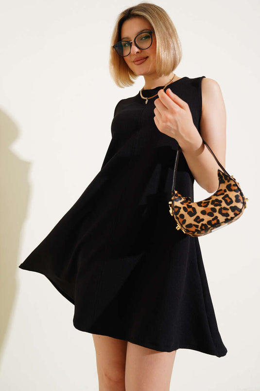 Robe mini débardeur sans manches noire