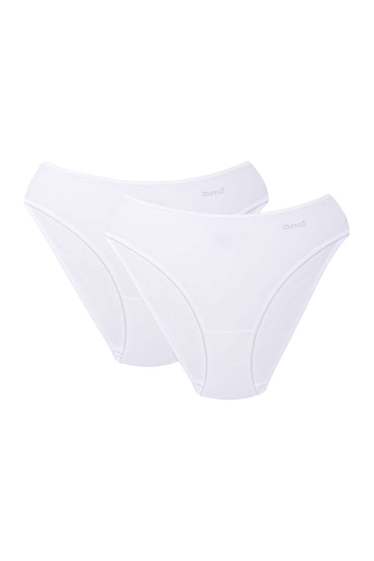 Kom Basic 2'li Slip Külot Beyaz